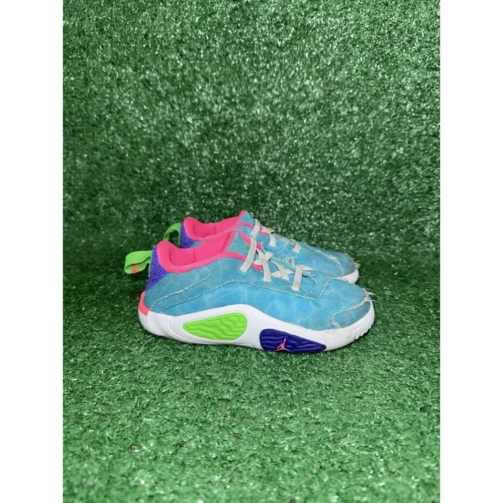 Nike Jordan Tatum 2 Wave Runner Toddler Kids Size 10C Blue Slip On Walking Shoes